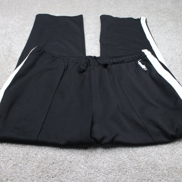 Polo Ralph Lauren Sweatpants Mens XL Black/White Zip Ankle Joggers 32" inseam - Picture 2 of 13